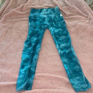 Free people tie dye workout leggings